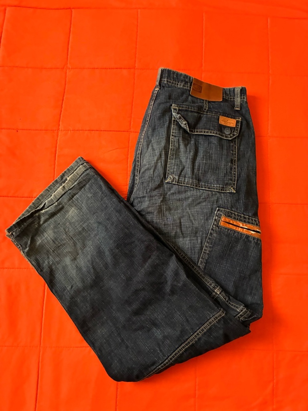 Vintage Ecko Unltd Jeans Mens 34 Blue Carpenter Baggy Loose Denim Skater Y2K